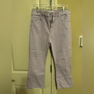 Loft cropped flared jeans